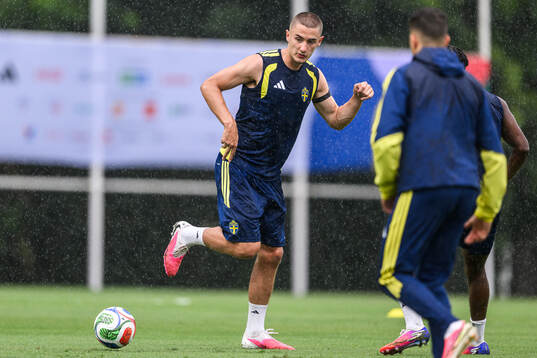 Gustaf Lagerbielke of the Swedish national football team at