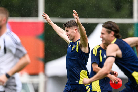 Viktor Gyökeres of the Swedish national football team at a