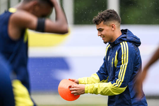 Yasin Ayari of the Swedish national football team at a