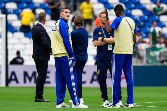 Viktor Gyökeres of Sweden at Estadio Monterrey