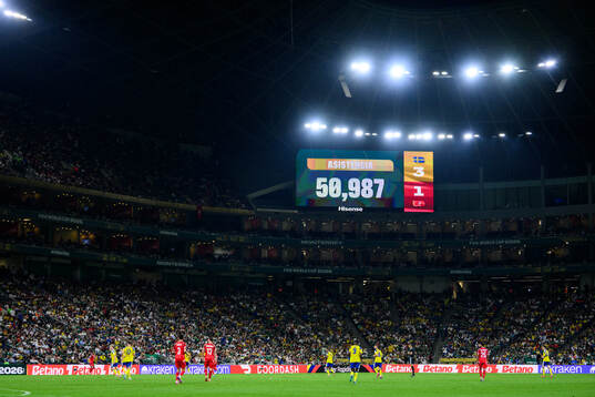 The attendance if announced