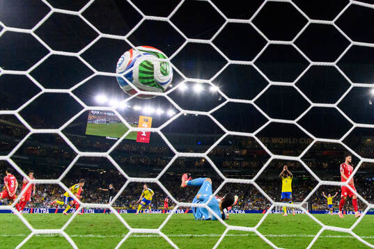 Yasin Ayari of Sweden scores 5-1