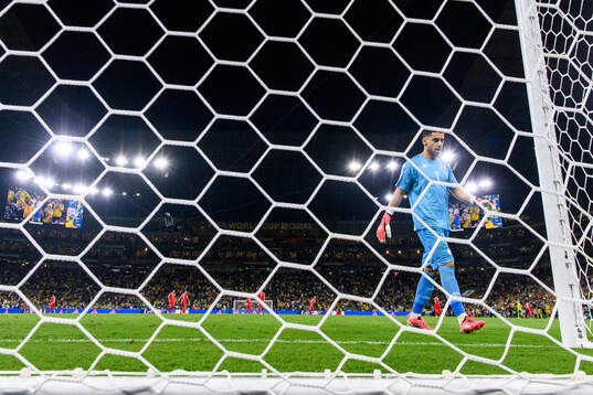 goalkeeper Mouhib Chamakh of Tunisia