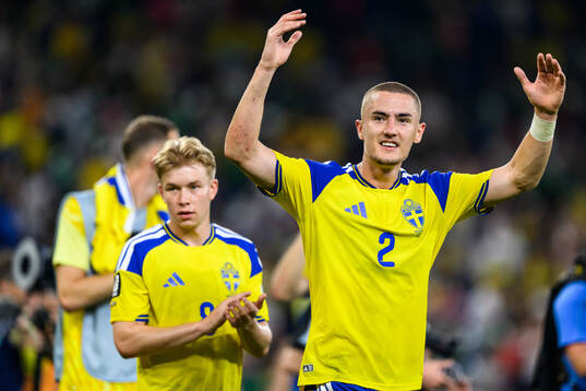 Gustaf Lagerbielke of Sweden celebrate