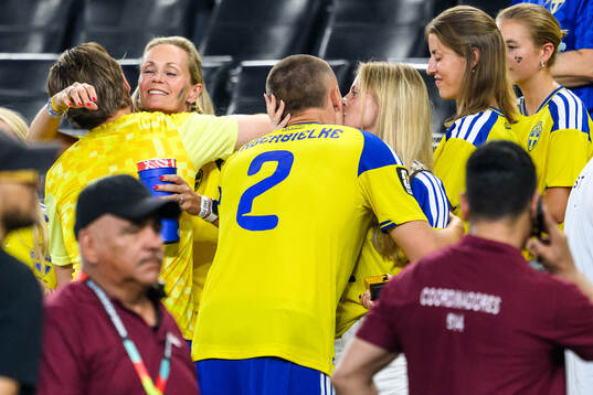 Gustaf Lagerbielke of Sweden with his girlfriend Johanna