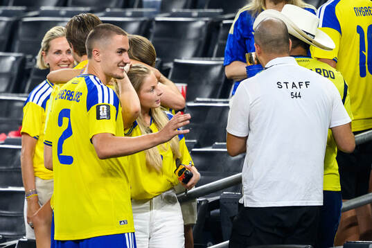 Gustaf Lagerbielke of Sweden with his girlfriend Johanna