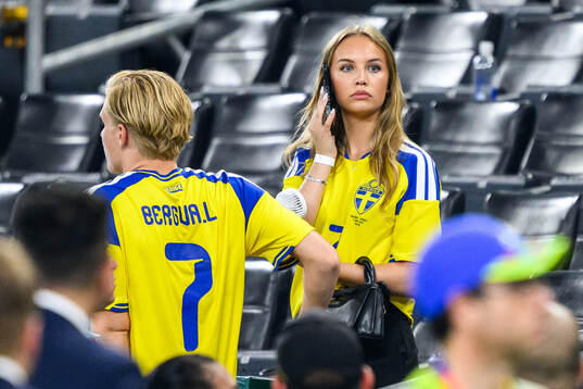 Mackenzie Medlock, girlfriend of Lucas Bergvall of Sweden,