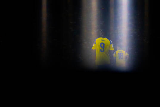 Alexander Isak and Yasin Ayari of Sweden
