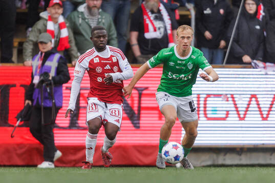 Sandvikens Mohammed Sadat Abubakari och Brages Alex