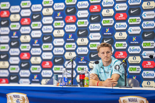 Martin Ødegaard of the Norwegian national football team at
