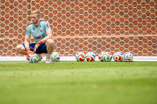 Goalkeeper Egil Selvik of the Norwegian national football