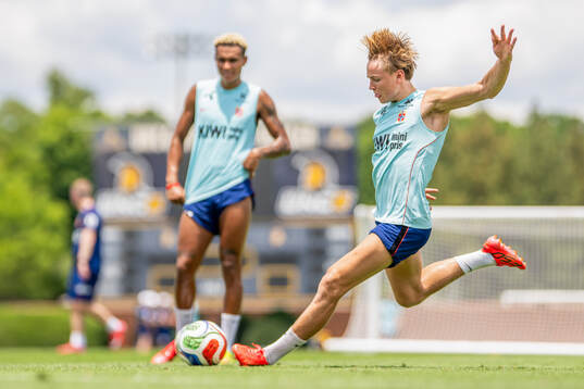 Andreas Schjelderup of the Norwegian national football team