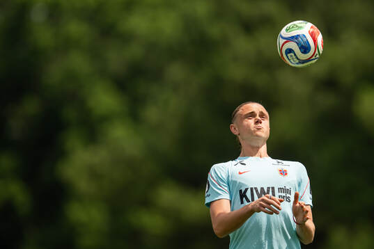 Thelo Aasgaard of the Norwegian national football team at a