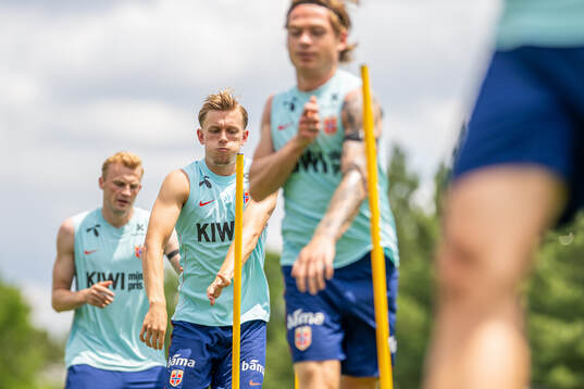 Marcus Holmgren Pedersen of the Norwegian national football