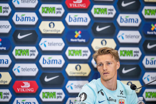 Martin Ødegaard of the Norwegian national football team at