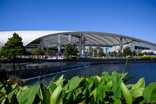 Exterior view of Los Angeles Stadium