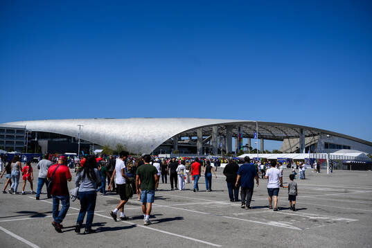 Exterior view of Los Angeles Stadium