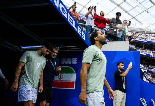 Arya Yousefi and Saman Ghoddos of Iran