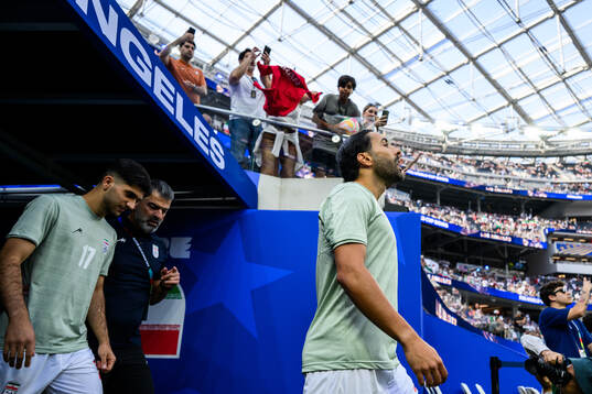 Arya Yousefi and Saman Ghoddos of Iran