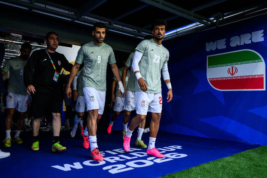 Milad Mohammadi, Mehdi Taremi and Ramin Rezaeian of Iran