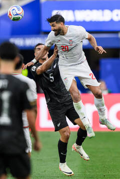 Michael Boxall of New Zealand and Shahriyar Moghanloo of