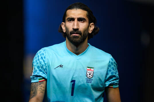 goalkeeper Alireza Beiranvand of Iran