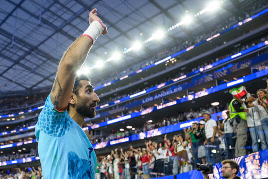 goalkeeper Alireza Beiranvand of Iran