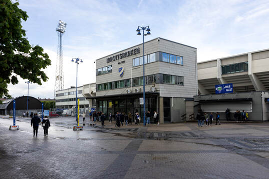Exteriör vy av Norrköpings Idrottspark