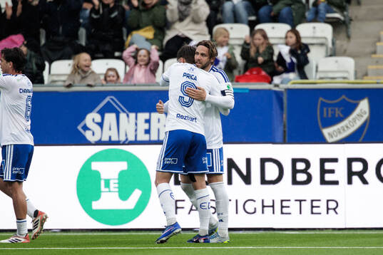 IFK Norrköpings Christoffer Nyman jublar