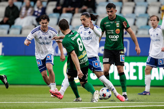 Varbergs Albin Winbo och IFK Norrköpings Elias Jemal
