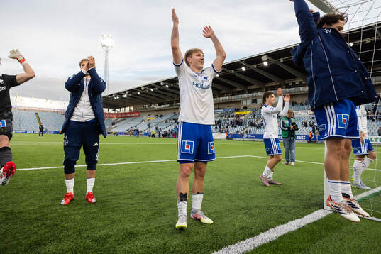 IFK Norrköpings Aleksander Opsahl jublar