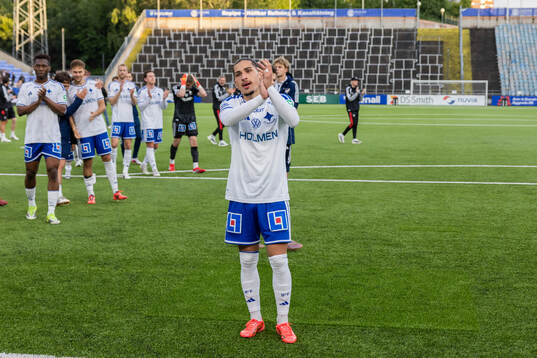 IFK Norrköpings Elias Jemal jublar