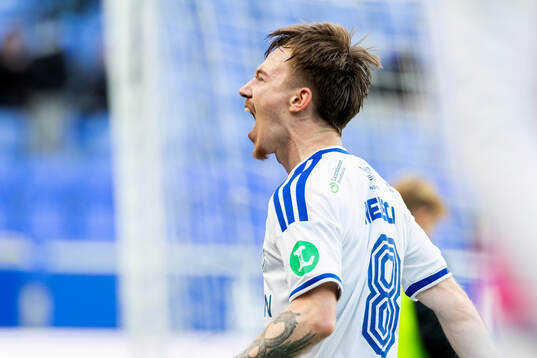 IFK Norrköpings Ryan Nelson jublar