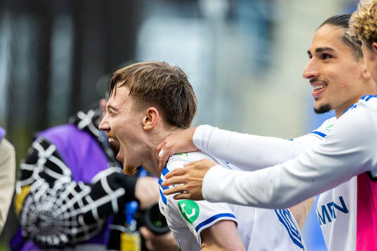 IFK Norrköpings Ryan Nelson jublar