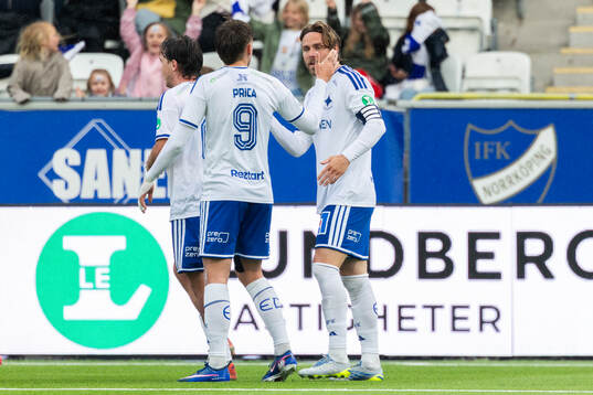 IFK Norrköpings Christoffer Nyman jublar