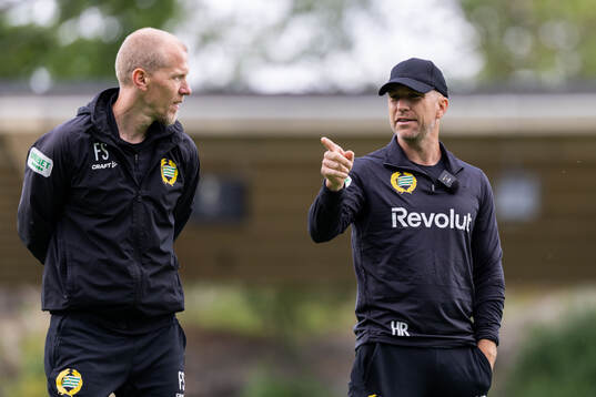 Hammarbys assisterande tränare Fredrik Samuelsson och