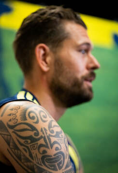 Goalkeeper Kristoffer Nordfeldt of the Swedish men's