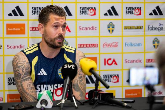 Goalkeeper Kristoffer Nordfeldt of the Swedish men's
