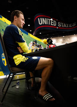 Mattias Svanberg of the Swedish men's national football team