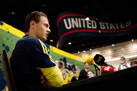 Mattias Svanberg of the Swedish men's national football team