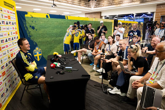 Mattias Svanberg of the Swedish men's national football team