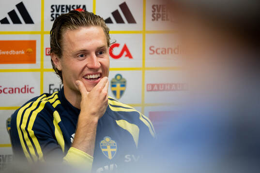 Mattias Svanberg of the Swedish men's national football team
