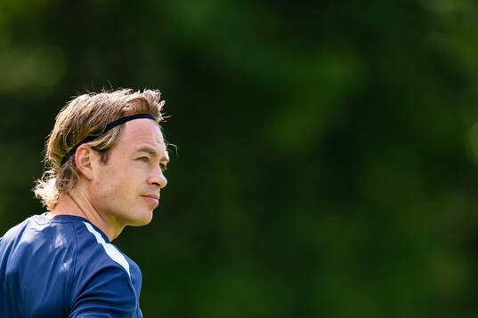 Patrick Berg of the Norwegian national football team at a