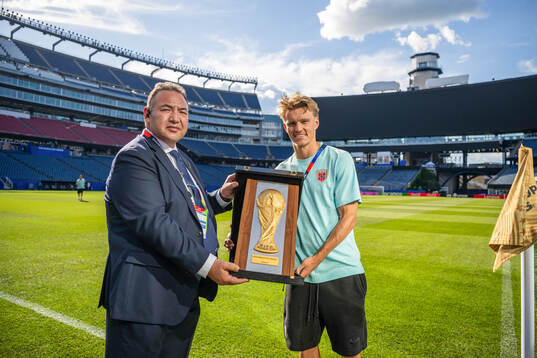 Martin Ødegaard of the Norwegian national football team at