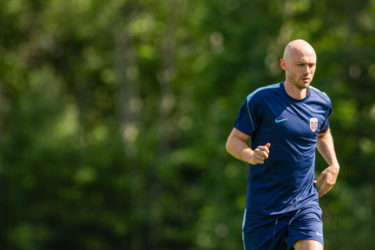 Fredrik Aursnes of the Norwegian national football team at