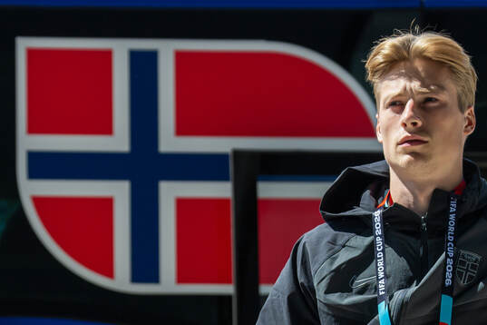 Goalkeeper Sander Tangvik of the Norwegian national