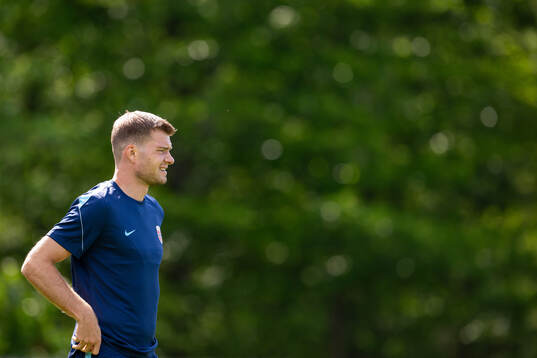 Alexander Sørloth of the Norwegian national football team