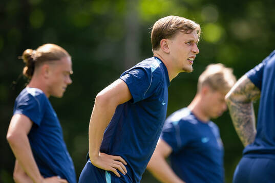 Marcus Holmgren Pedersen of the Norwegian national football