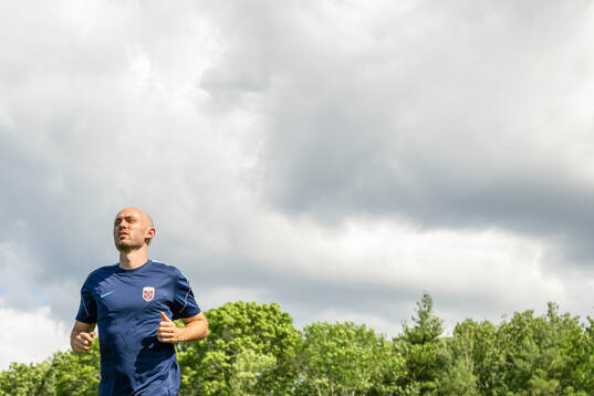 Fredrik Aursnes of the Norwegian national football team at