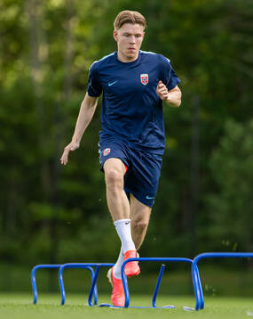 Jens Petter Hauge of the Norwegian national football team